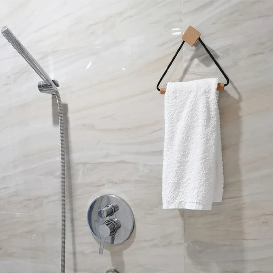 Badkamer handdoekrek met haak – Multifunctioneel gebruik