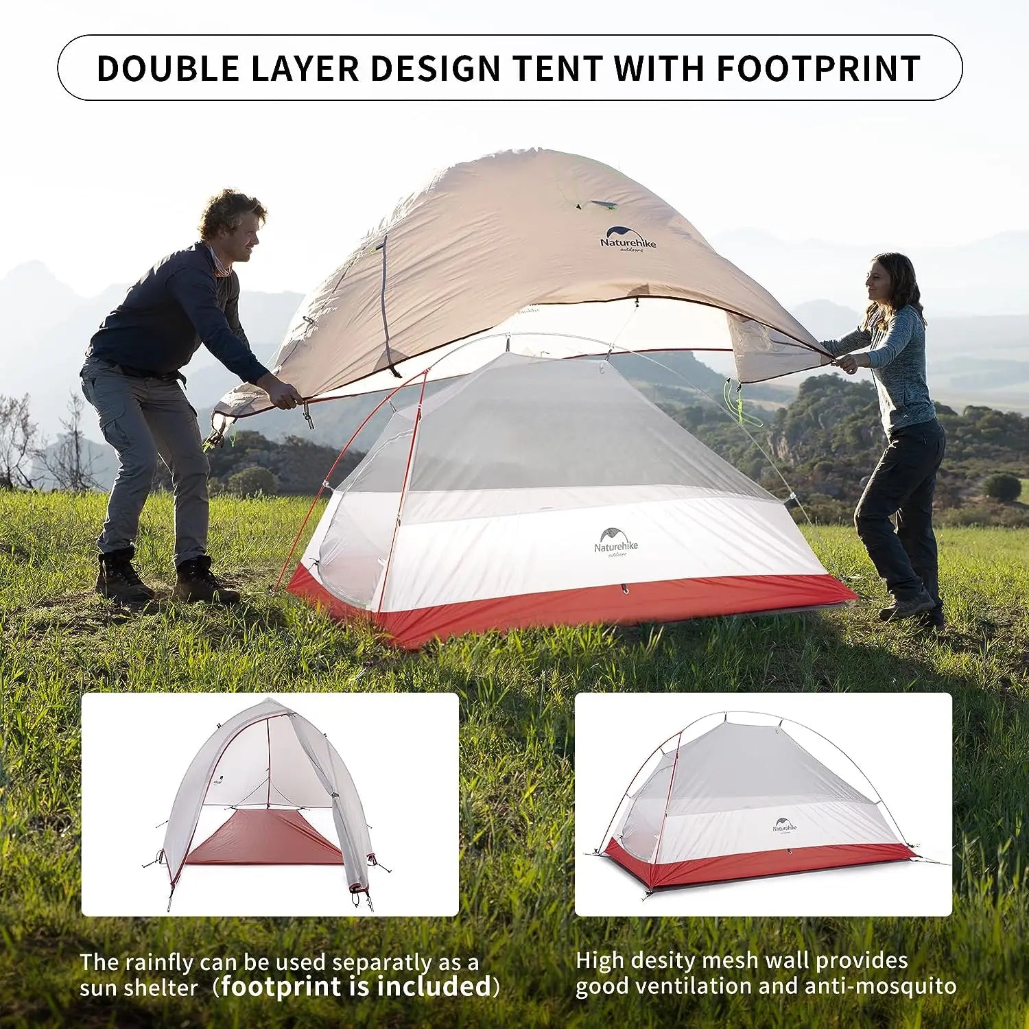 Pop up tent in felle kleur – Goed zichtbaar op de camping