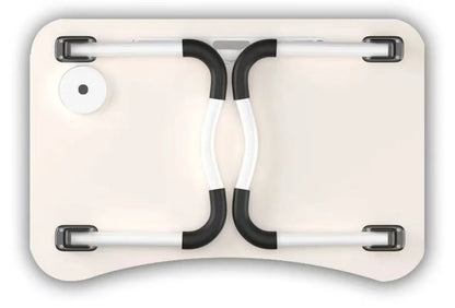 Houten schoottafel met kantelbaar blad