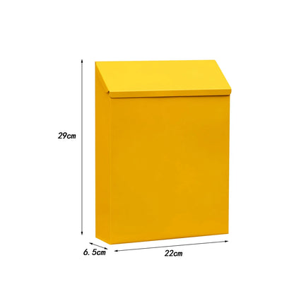 Zwarte brievenbus in strak design