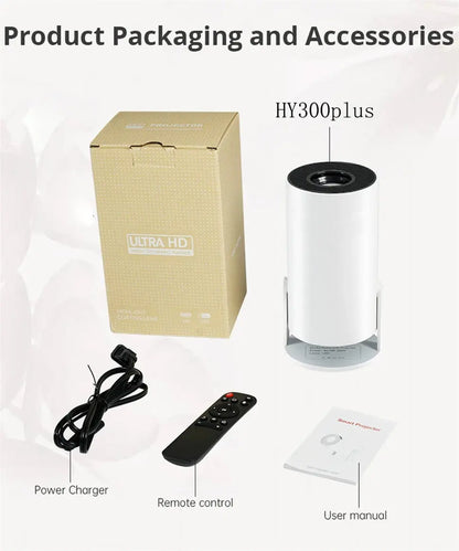 Mini projector voor op camping