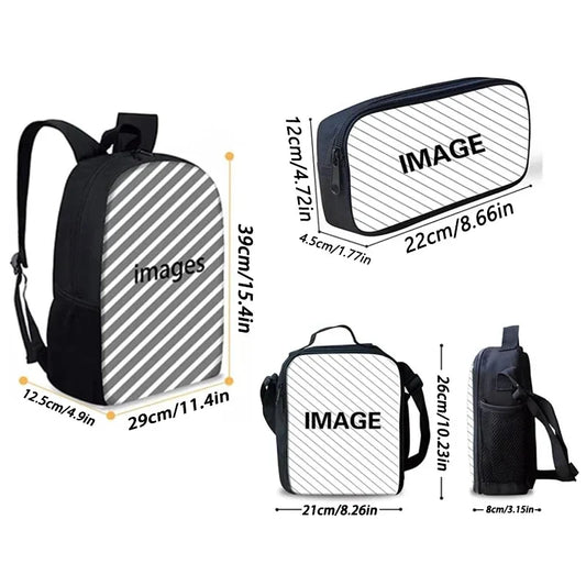Trendy schooltas met laptopvak en fleshouder – Volledig voorbereid