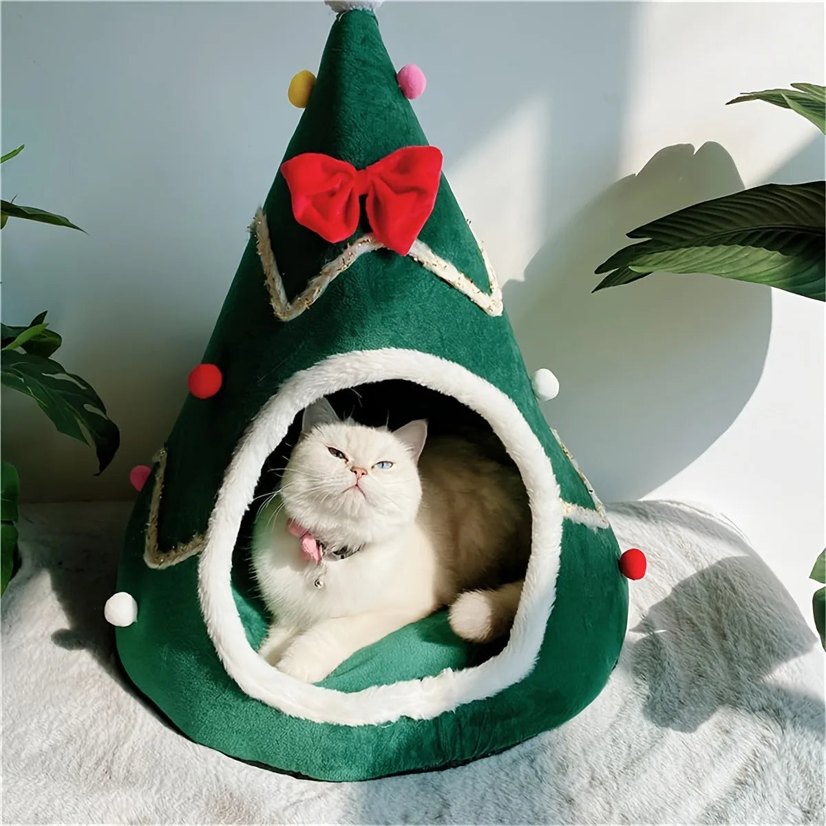 Kattenmand met zachte fleece binnenkant – Heerlijk nestje