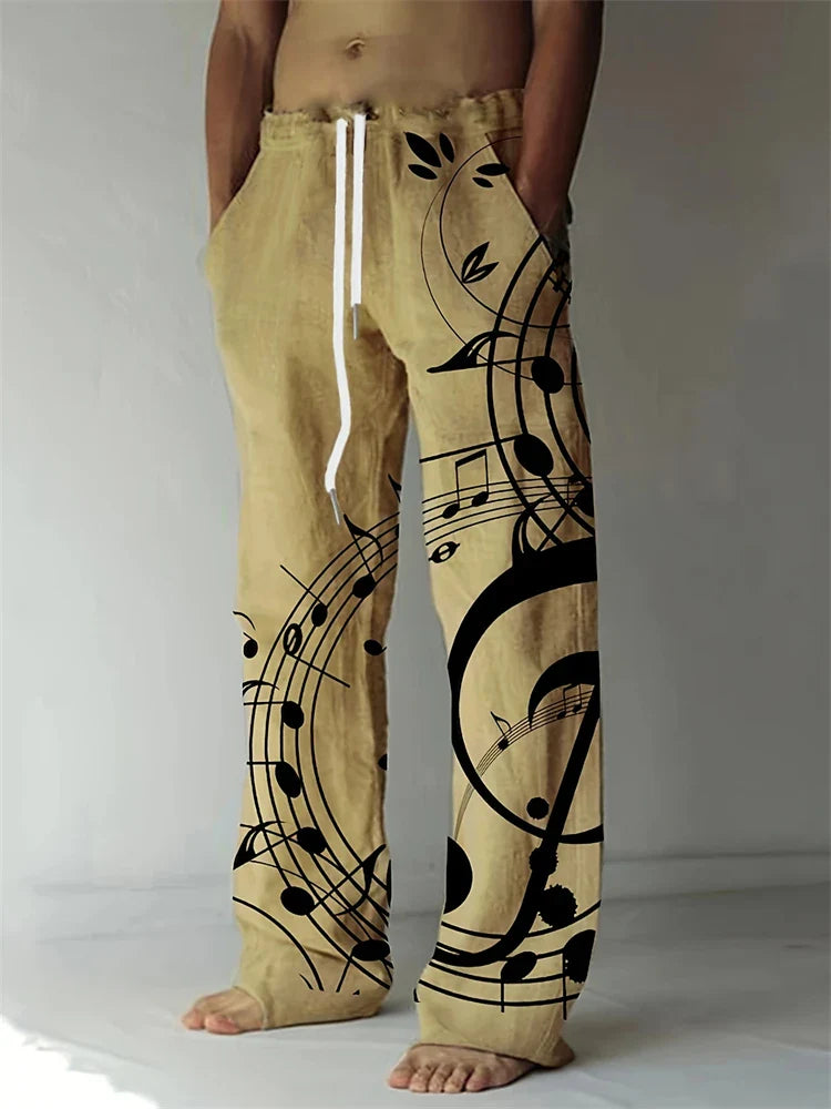 Linnen broek heren met split aan de pijp – Trendy detail
