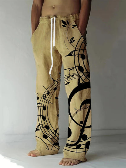 Linnen broek heren met split aan de pijp – Trendy detail