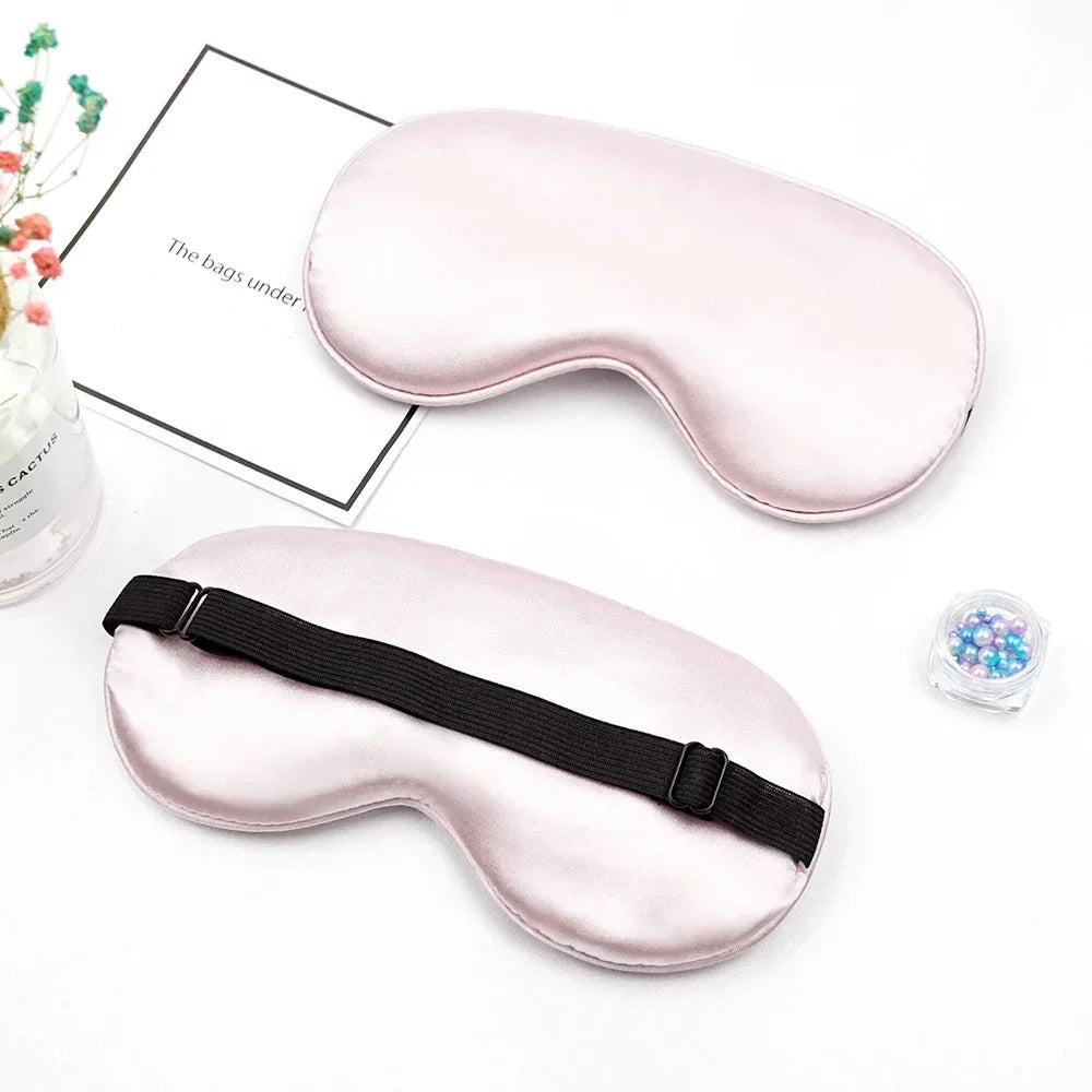 Luxe slaapmasker met zijde-afwerking