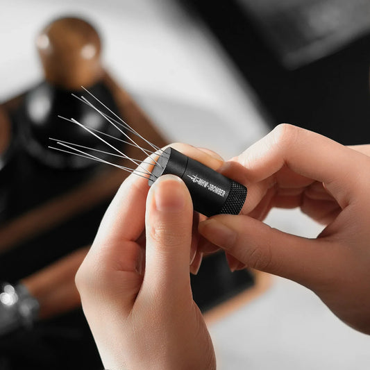 Koffie accessoires met magnetisch opbergsysteem