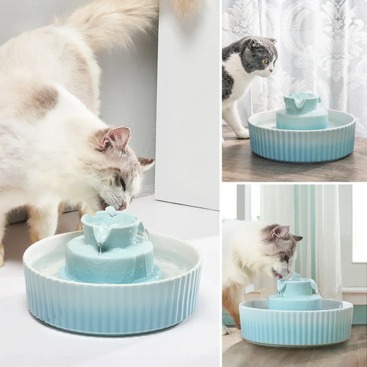 Fontein met LED voor katten – Verlichting en drinkplezier