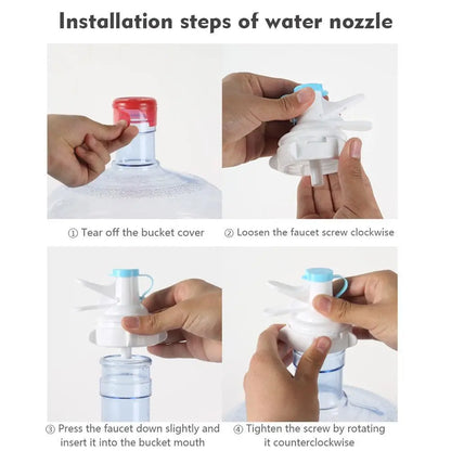 Drankdispenser met ijzeren houder – Stevig en industrieel