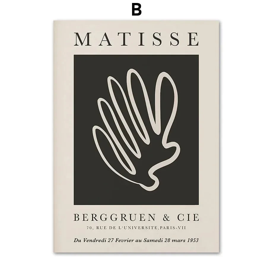 Poster met zachte penseellijnen