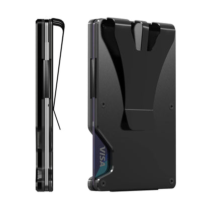 Heren kaarthouder met gladde afwerking – Klassieke look