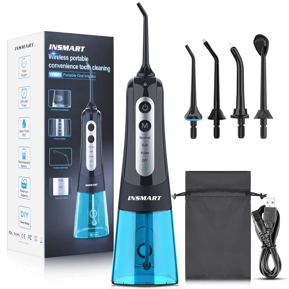 Tandsteen Verwijderaar - INS SMART Draagbare Waterflosser voor Perfecte Mondhygiëne