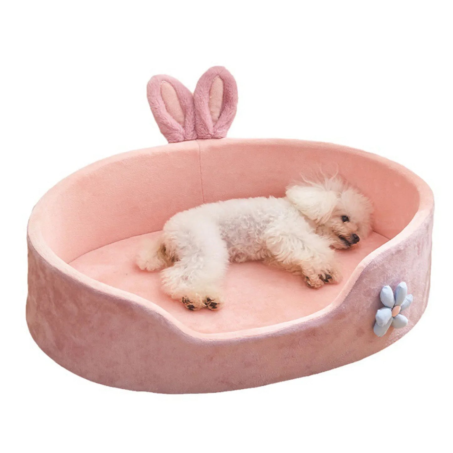Hondenmand groot - Pluche roze oase voor comfortabel slapen
