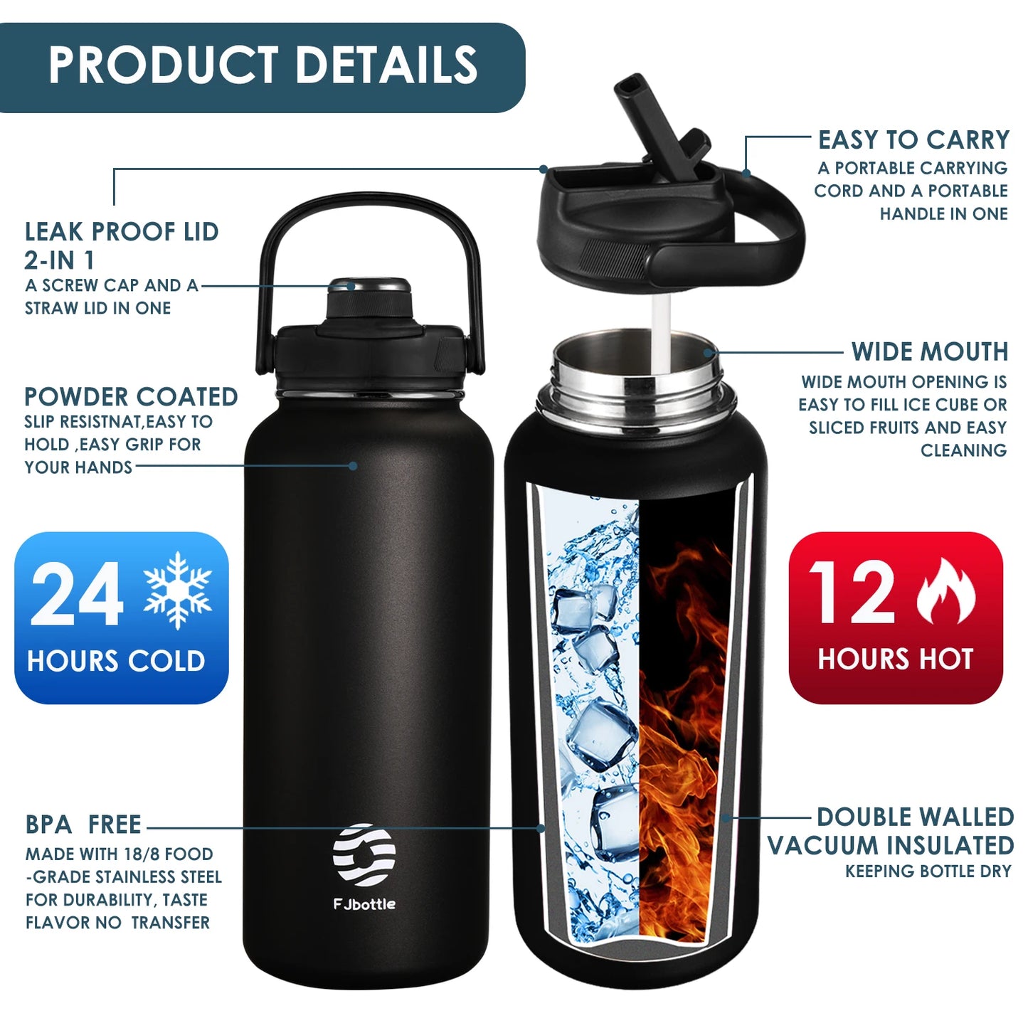 Thermosfles met metalen behuizing – Extra robuust
