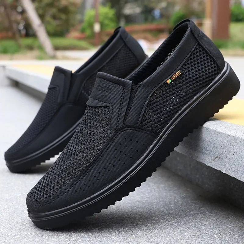 Trendy zomerse schoenen heren met slip-on sluiting