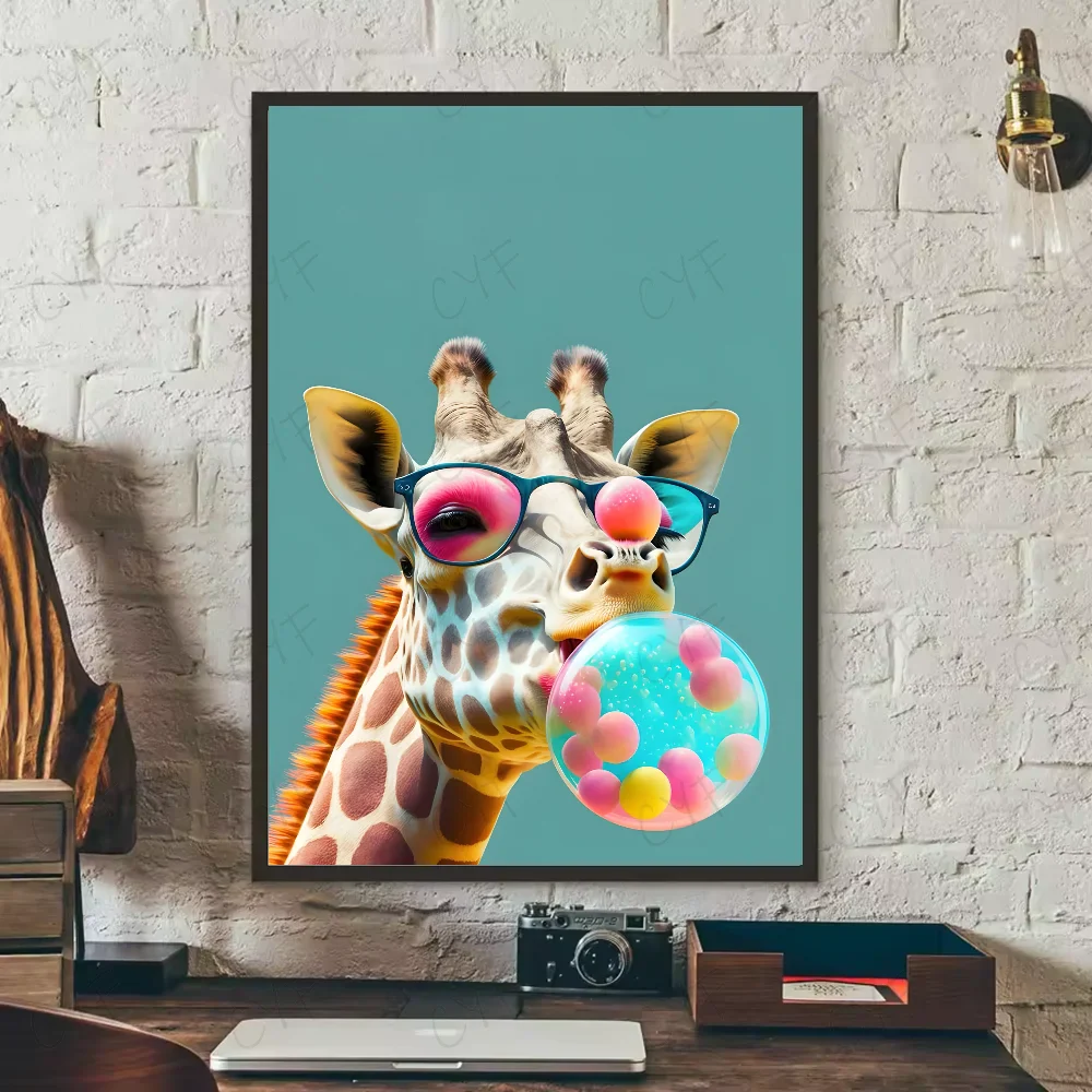 Poster van bloemenveld in de lente