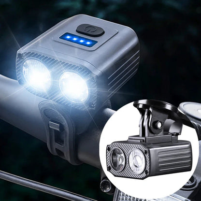 Fietslamp met rubberen grip voor stevige montage