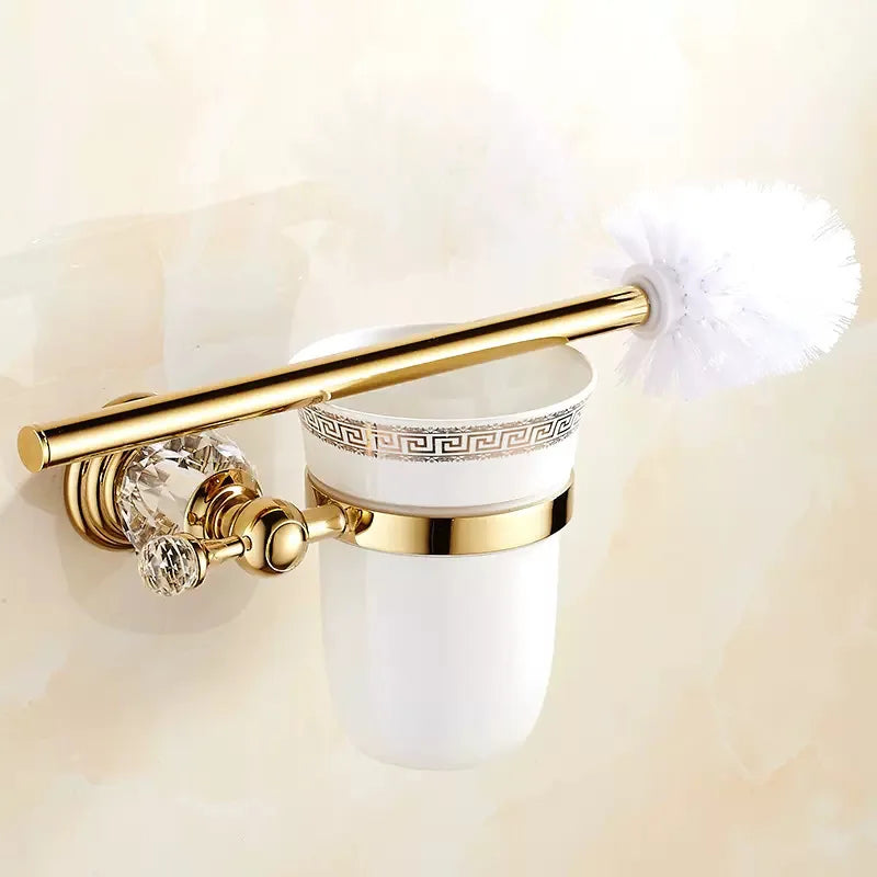 Stijlvolle toiletborstel met marmerlook – Luxe badkameraccessoire