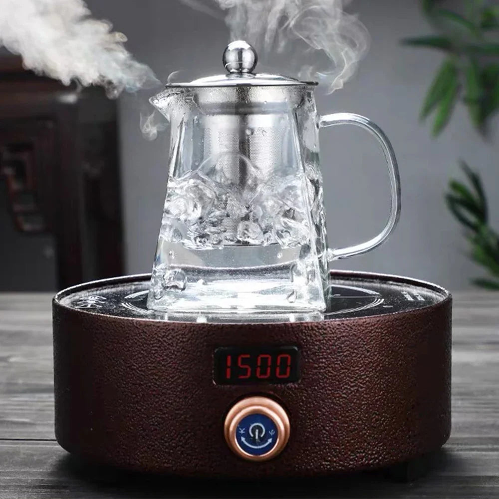 Elegante theebeker met infuser en deksel