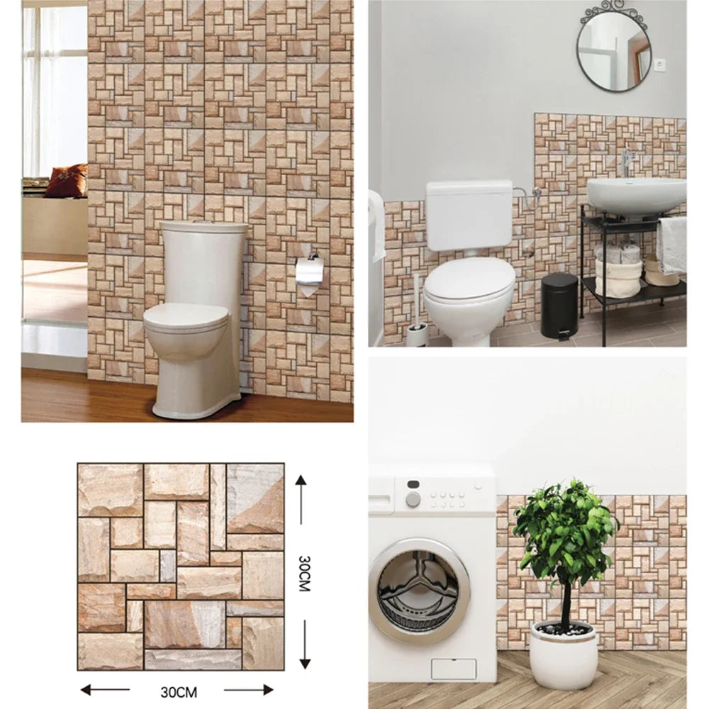 Zwarte mozaiek toilet tegels – Luxe en diepte