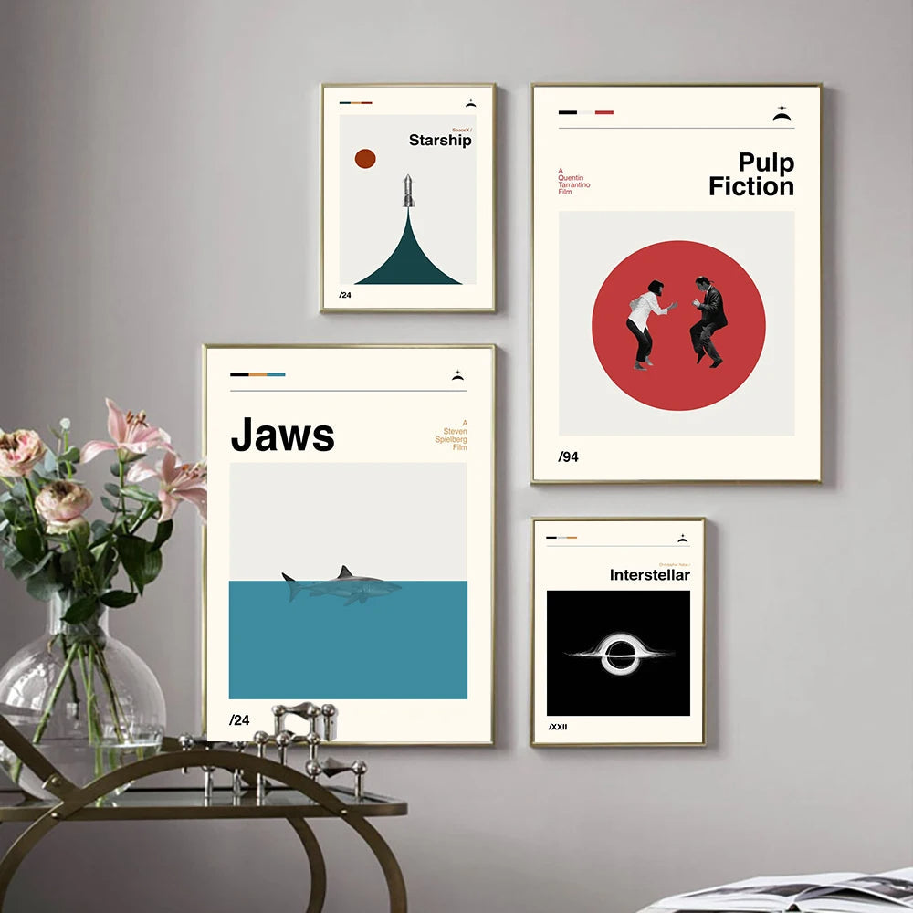 Poster van zeelandschap of duinen
