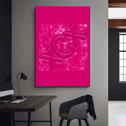 Kinderkamer poster met alfabet of cijfers