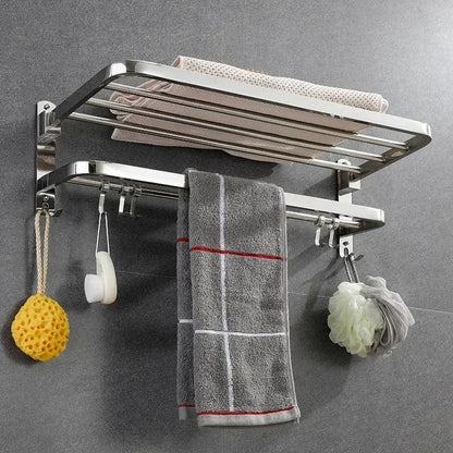 Handdoekrek met leren riemen – Scandinavisch design