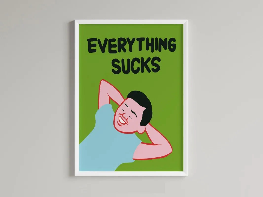 Poster in beige en zandtinten