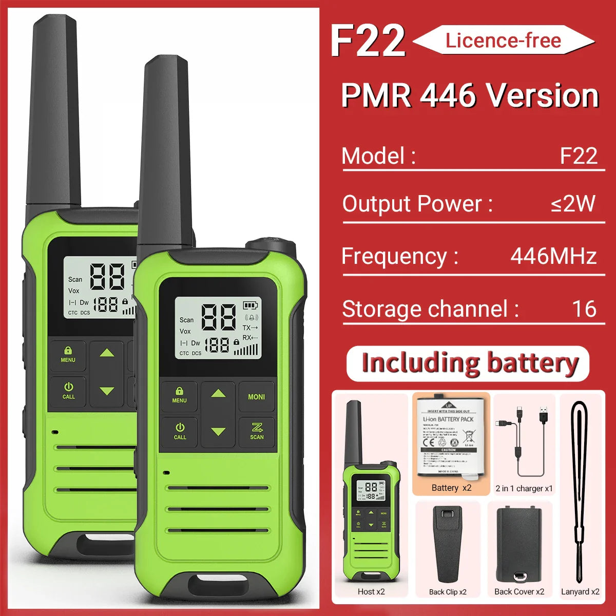 Walkie talkie Action met duidelijke instructies