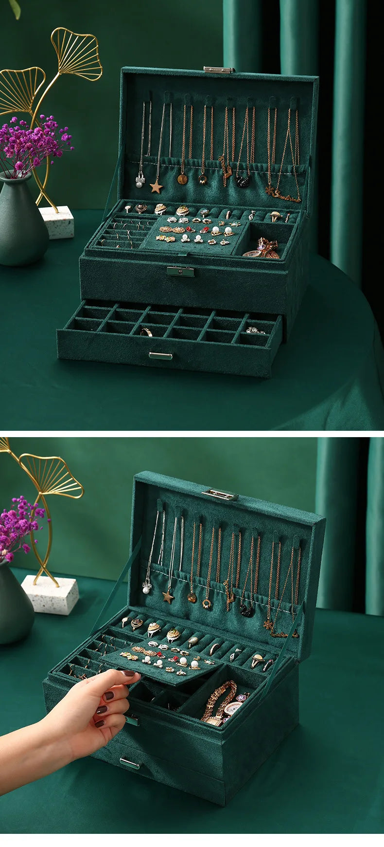Sieraden standaard met haken – Ideaal voor lange kettingen
