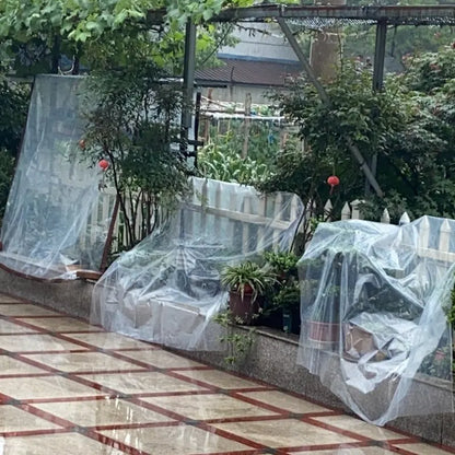 Groot dekzeil geschikt voor tuinmeubels