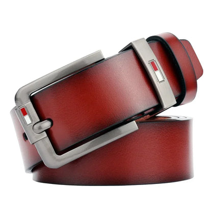 Riem heren met vintage look en zachte vulling