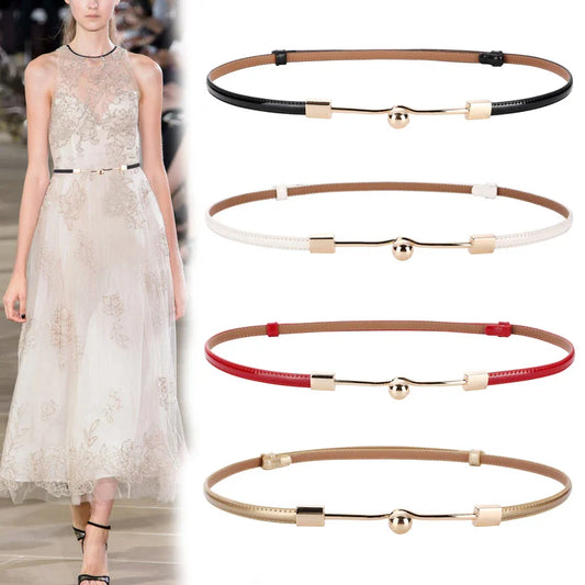 Trendy riem dames met gouden gesp