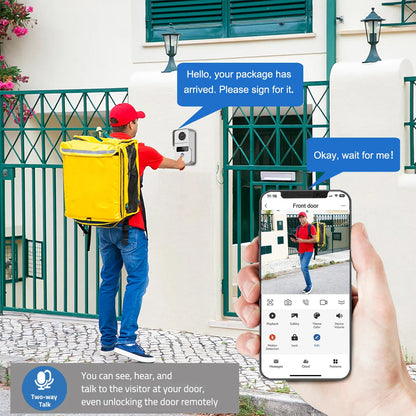 Video deurbel met helder scherm – Geen smartphone nodig