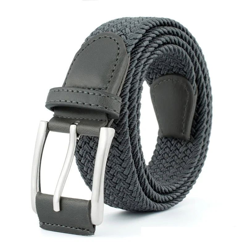 Riem met ringgesp en naturel textuur