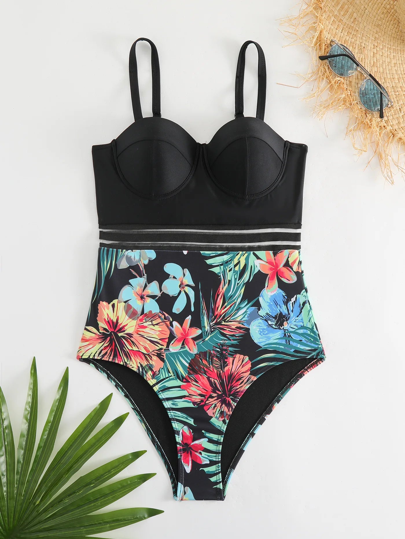 Zwemjurk met plissé effect – Luxe en elegantie