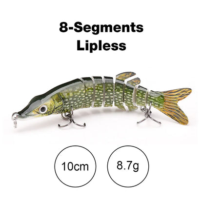Swimbait kunstaas met meerdelige lichaam