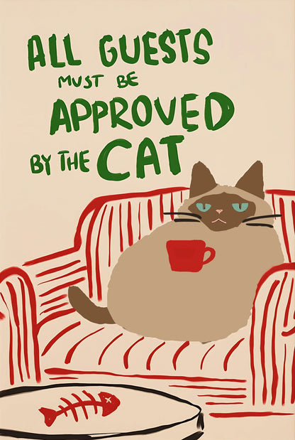 Poster met dieren in zachte kleuren