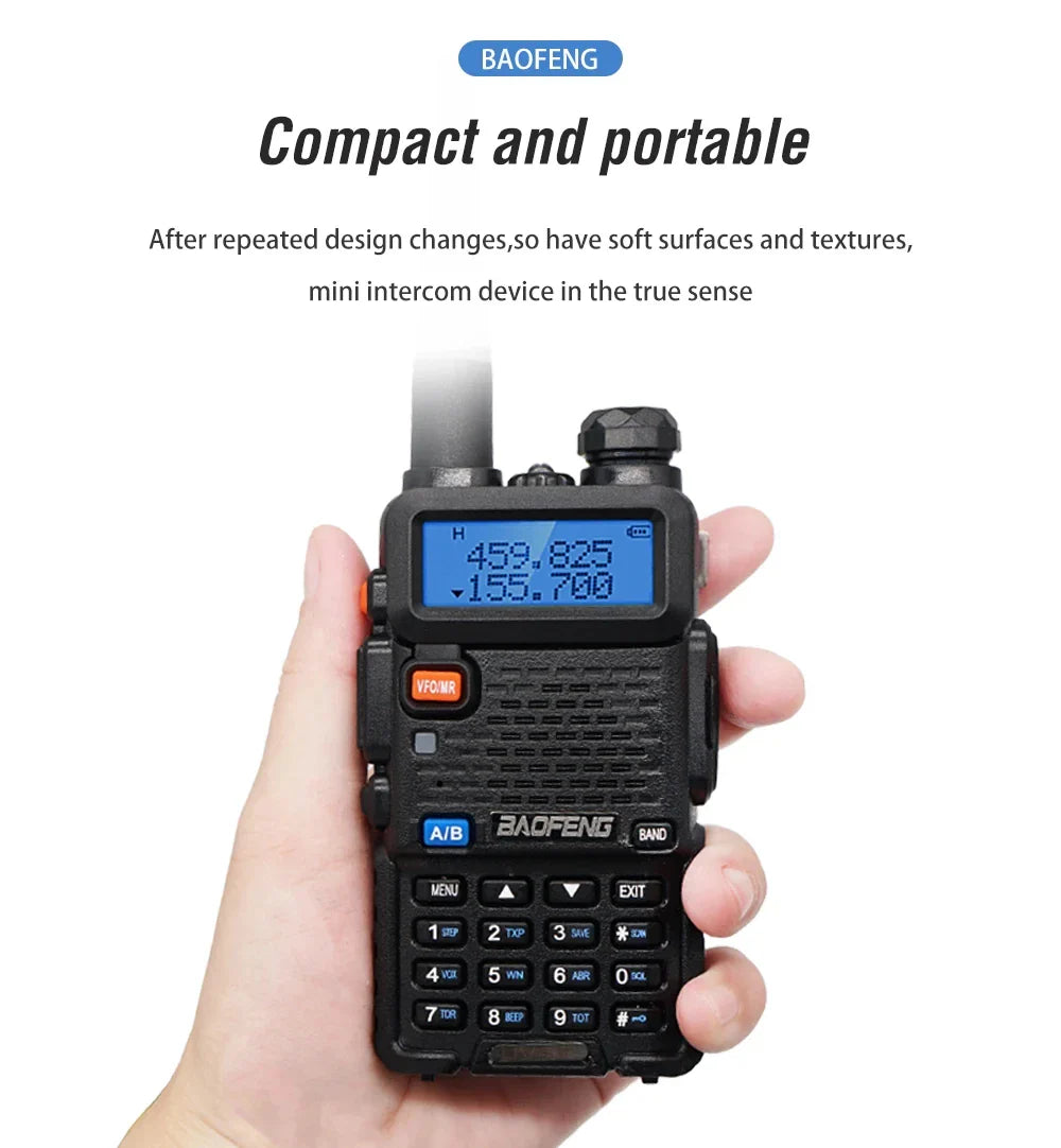 Kindvriendelijke walkie talkie met volumebegrenzing