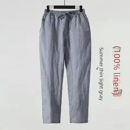 Linnenmix broek heren in klassiek model – Geschikt voor elke gelegenheid