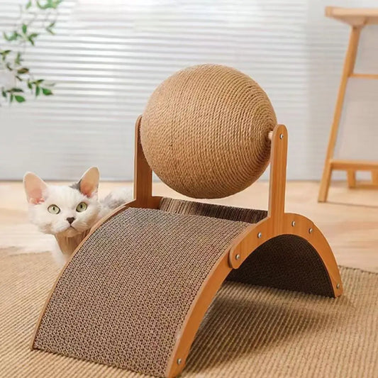 Kattenmeubel met krabgedeelte en zitplaats – Alles-in-één oplossing