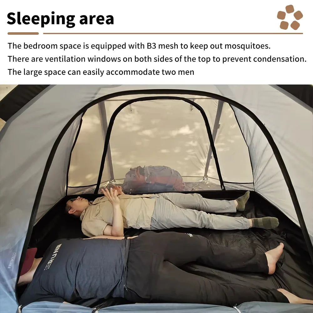 Pop-up tent met binnentent – Extra comfort en bescherming