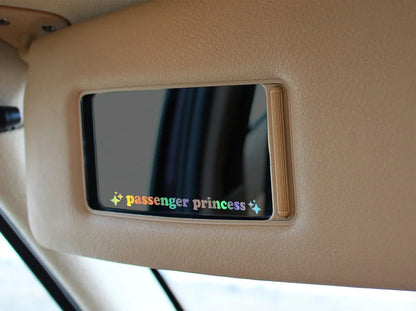 Auto stickers - Passenger Princess design voor persoonlijke uitstraling