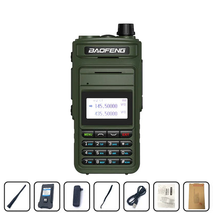 Walkie talkie met batterijniveau-indicator