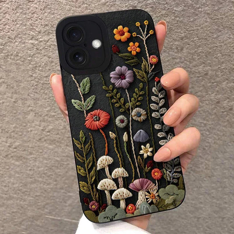 Luxe leren telefoon hoesje met magneetsluiting