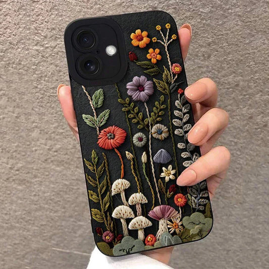 Luxe leren telefoon hoesje met magneetsluiting