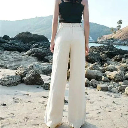 H&M linnen broek dames voor zomerse outfits – Trendy en luchtig
