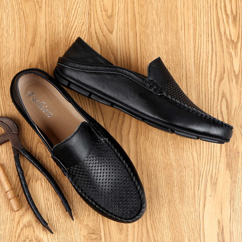 Zomerse heren schoenen van ademend canvas