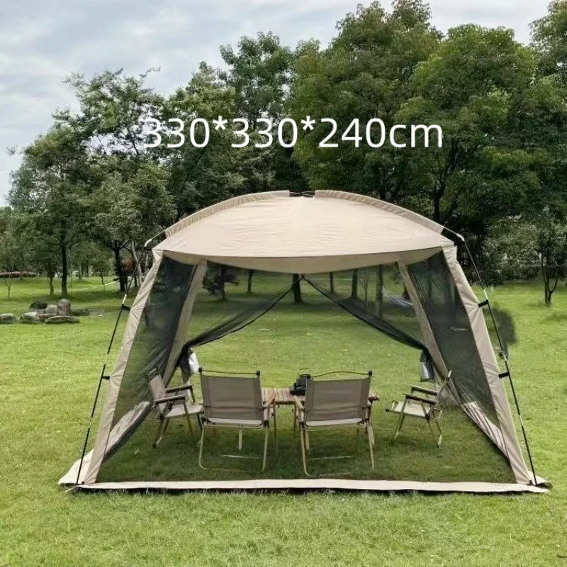 Grote camping tent met aparte ingangen – Voor meer privacy