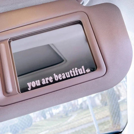 Auto stickers - Achterruit decoratie met motiverende tekst voor een positieve vibe